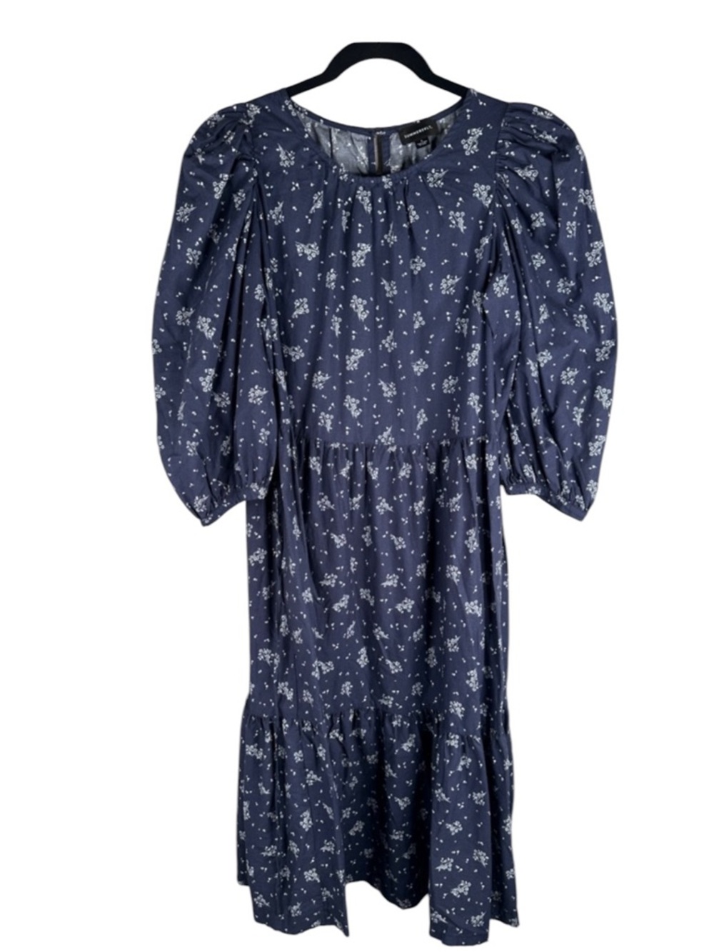 Summersalt Women's Blue & White Floral Cottagecore Classic Maxi Dress Size Small - Picture 2 of 5